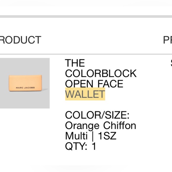 Marc Jacobs | THE COLORBLOCK OPEN FACE WALLET - Picture 2 of 4
